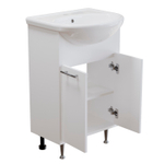 Тумба д/ванной "АлАн-55" белый 2 створки  под раковину Уют-55 (Rosa) (ЛДСП) (разбор)