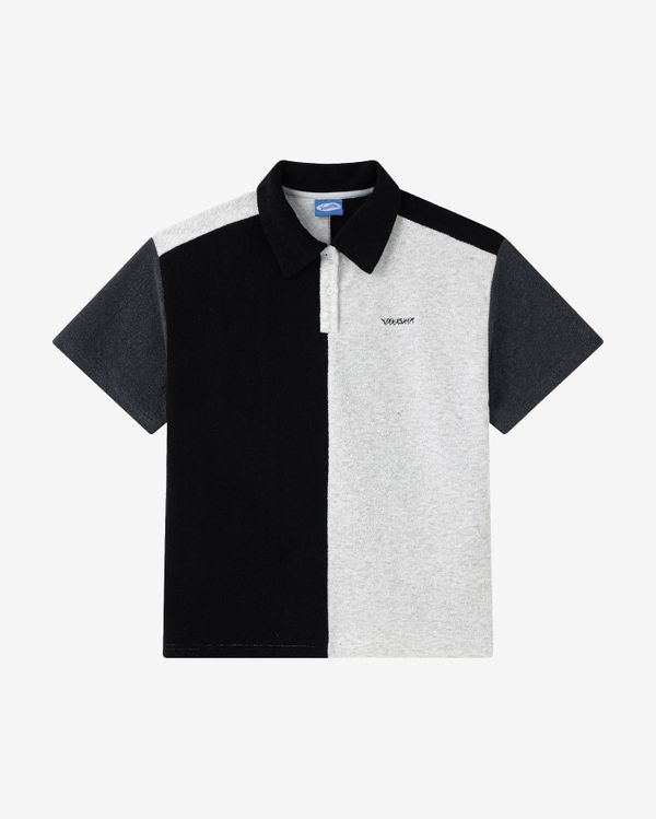 Поло color block HTF черный/серый - фото 1