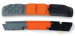 Тормозные резинки цветные всепогодные ABS-3CC-P 72мм 3 профиля (4шт.) AUTHOR