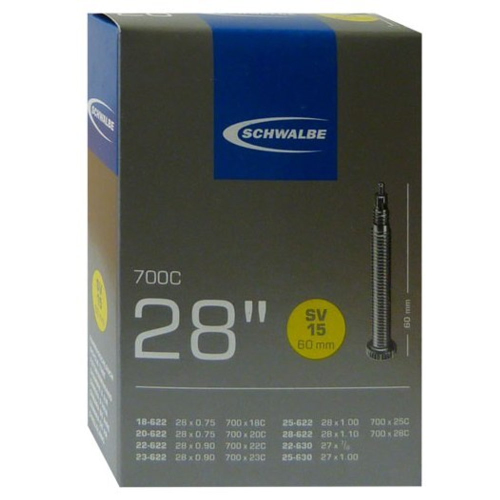 Камера 28"/700 спорт SV15 (18/28-622/630) IB 60mm. SCHWALBE