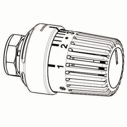 Термостатическая головка Oventrop Uni LH, артикул 1011465, белая, 7-28 С, с нулевой отметкой