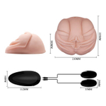 Вагина с руками поверх и вибрацией (Цвет: телесный)