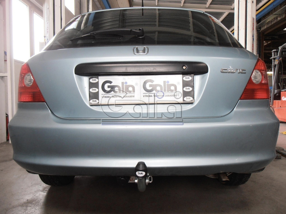 Фаркоп оцинкованный Galia H012A для Honda Civic хетчбек 5 дверей 2000-2003(паспорт и сертификат в комплекте)(без электрики)