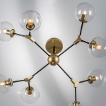 785083 Люстра BETA 8x40W E27 ЗОЛОТО/ЧЕРНЫЙ