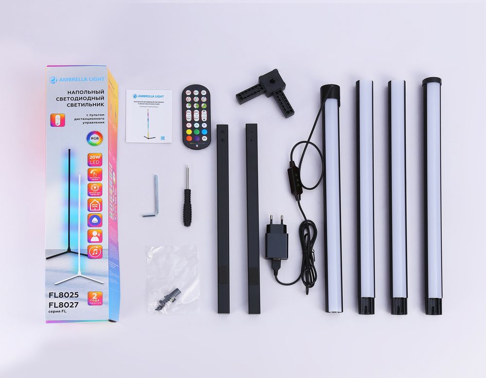 Ambrella Светильник светодиодный напольный RGB с пультом LineTech FL8027
