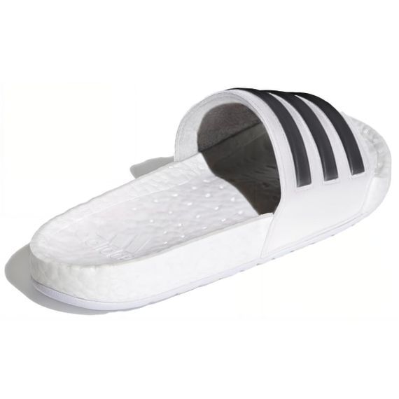 Adidas Adilette Boost Slides 'White Black Stripes'