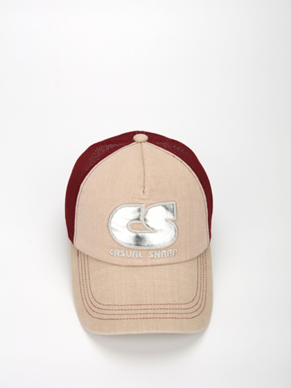 Бейсболка Snapp CS - CASUAL SNAPP (бежевый/бордовый)