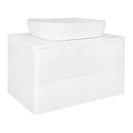 Тумба Azario LOTOS 80/2 800х460х500 подвесная, без раковины, белый глянец (CS00084144)