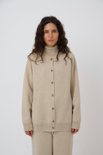 Тестовый образец. Другие параметры. Цвет не из партии. Бомбер Serena из extra fine мериноса 100%. Цвет мокко. №14