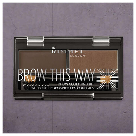 Тени и наборы теней для бровей Rimmel London Brow This Way Dark Brown 2,4 g