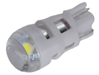 Светодиод 12V T10  1SMD 3030 WHITE CL ОСРАМ LENS 1.3w (без цок) белый Линза ОСРАМ прозрачная  #X0058