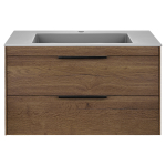 База под раковину Chiara 2D 800 подвесная, 2 выкатных ящика soft-close, T.Oak