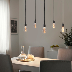 IKEA BENGTSBOL  (ИКЕА БЕНГТСБОЛ)  -  Подвесной светильник/5 лампочек, черный