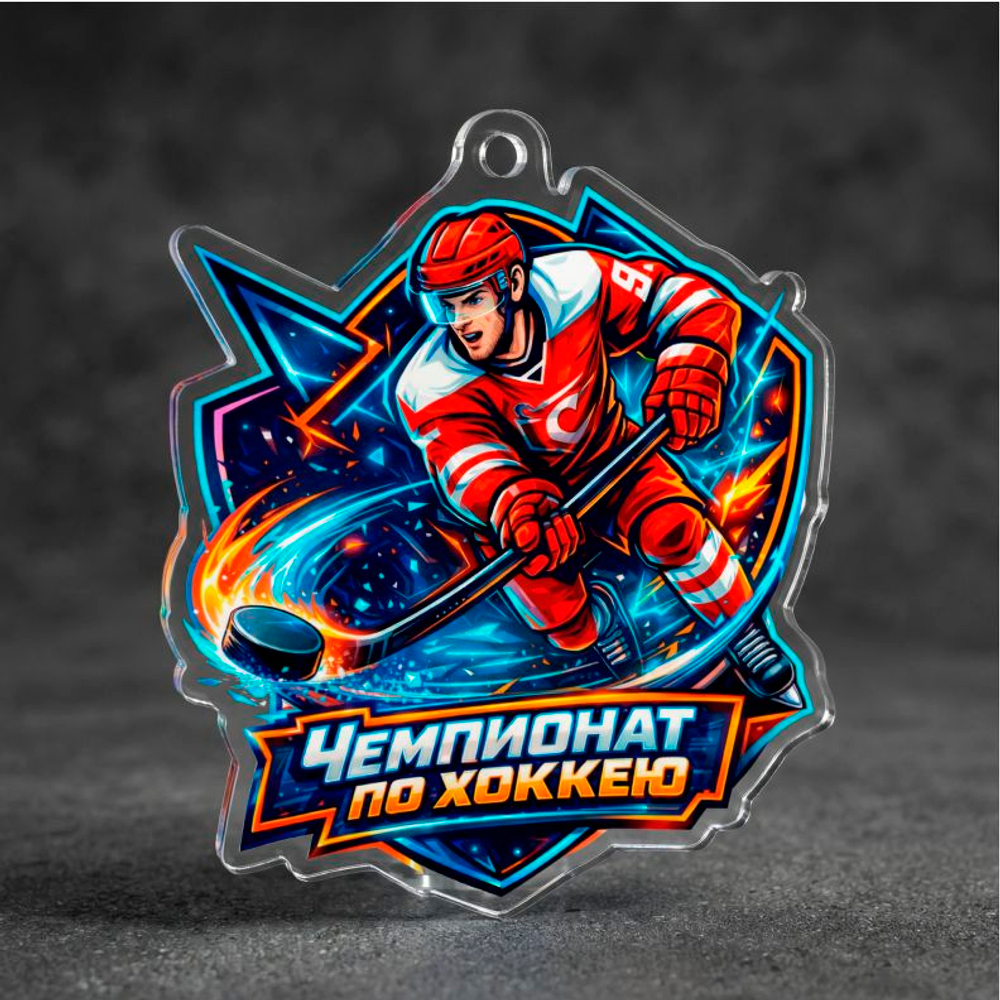 Акриловая медаль Хоккей 1759-050