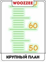 Наклейка декоративная ростомер "Жираф"