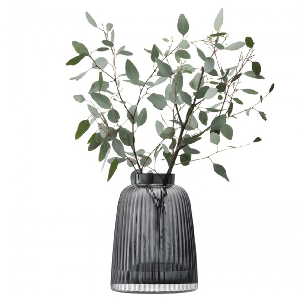 Ваза pleat, 26 см, серая