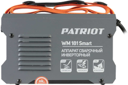 Cварочный инверторный аппарат Patriot WM 181Smart MMA с маской 301D 605302293
