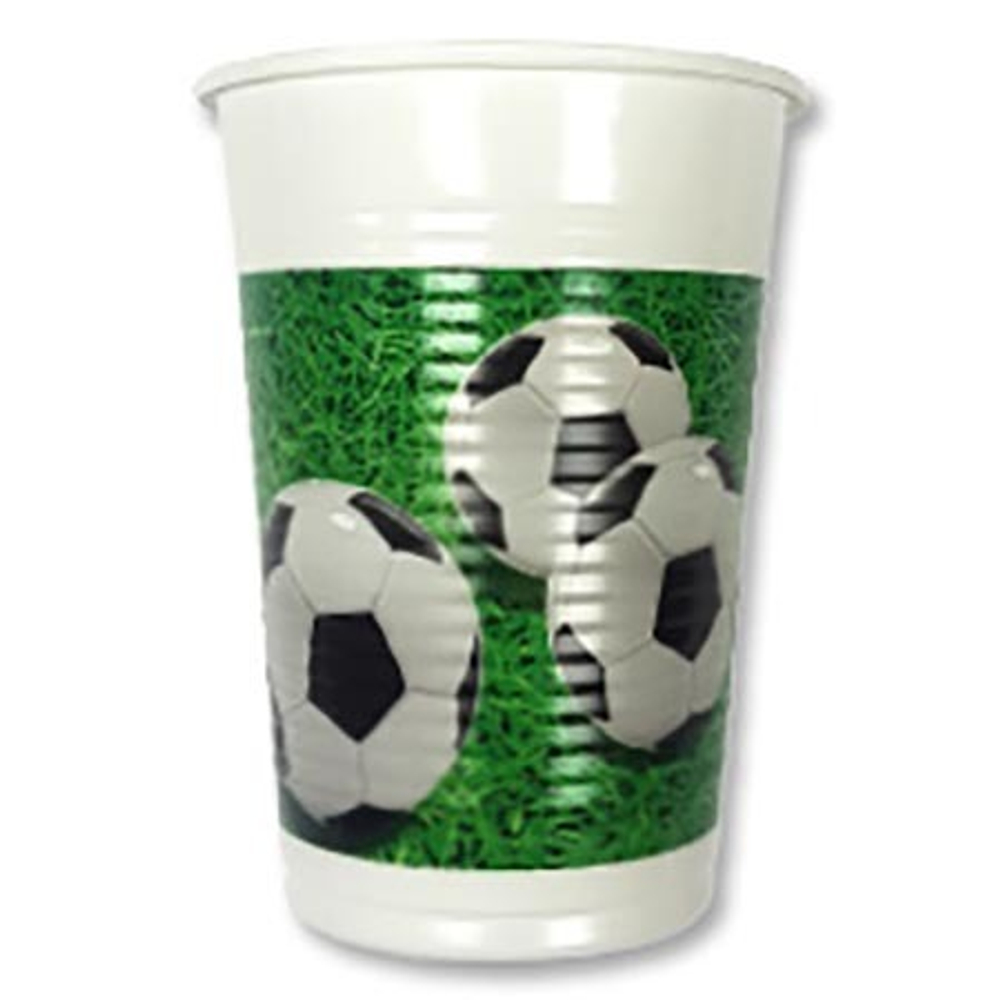 Стаканы Футбол Зеленый Газон 200мл 8 шт.