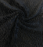 Ткань искусственный мех (Италия) вискоза/хлопок цвет черный цена за 1,6 м