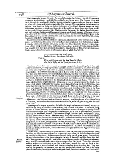 The historie of serpents. Or, The second booke of liuing creatures | Edward Topsell