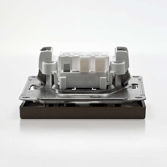 Выключатель кнопочный 1-кл. ArtGallery быстрозажим. клем. механизм мокко SE GAL000615S