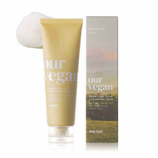 Пенка для умывания с экстрактом центеллы MANYO Our Vegan Heart Cica Cleansing Foam 120 мл