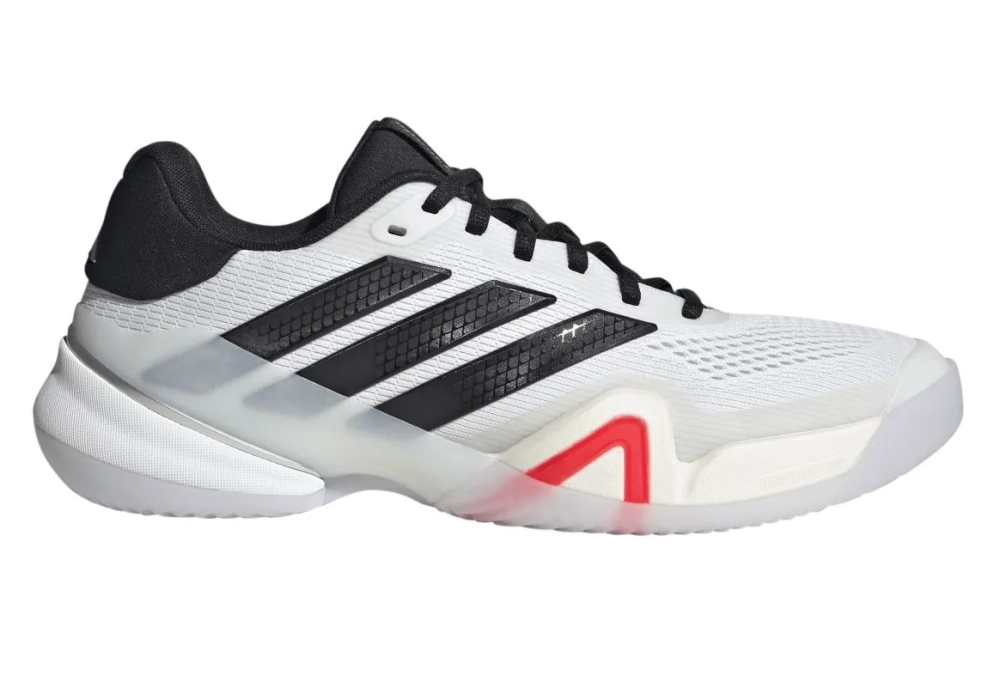 Мужские кроссовки теннисные Adidas Barricade 14 M Clay - footwear white/core black/lucid red