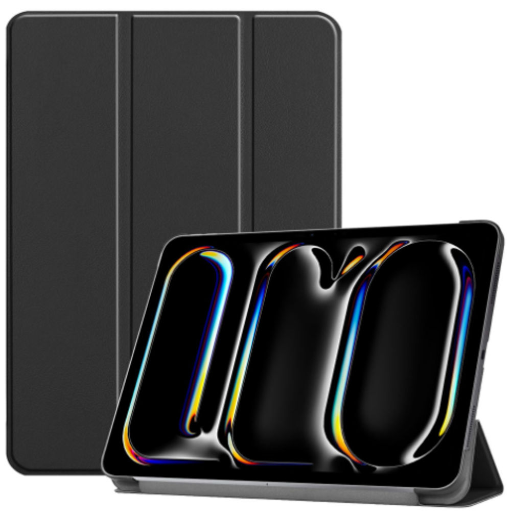 Чехол-книжка Mosbros для Apple iPad Pro 13 (2024) (полиуретан с подставкой/отсек для стилуса) (черный)