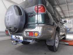 Фаркоп оцинкованный Galia N027A для Ford Maverick 1993-2000, Nissan Terrano 1993-2002(паспорт и сертификат в комплекте)(без электрики)