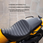 Водительское сиденье Royal Enfield, тип - "Urban", черного цвета, арт. KXA00474