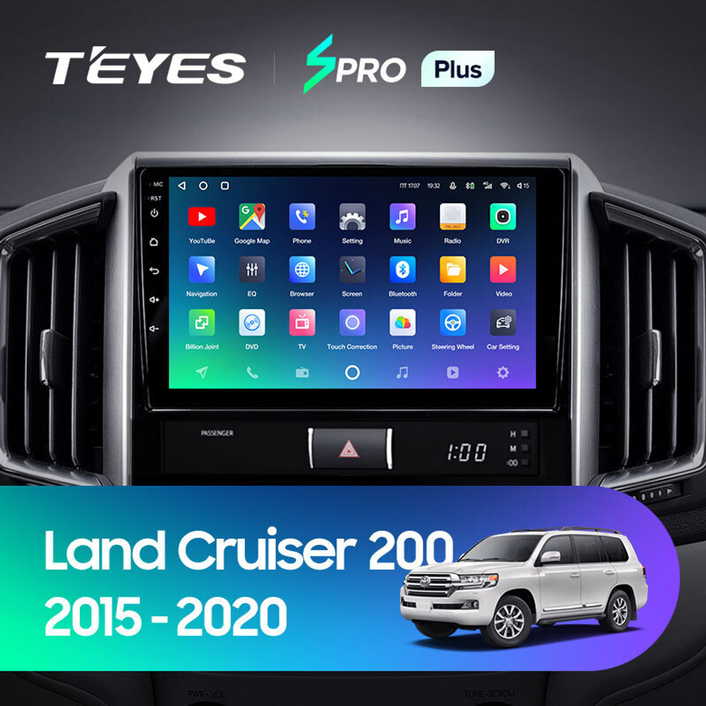 Teyes SPRO Plus 9" для Toyota Land Cruiser 200 2015-2020