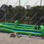 Водная горка без надувного дна, на подкачке ТУРБО "Хит", тройная, 120*6*2 м