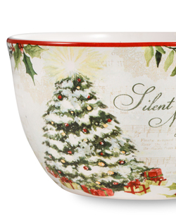 Салатник порционный 13см Certified International Corp Тихая ночь Ель