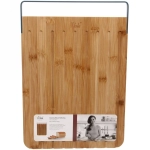 Доска разделочная бамбуковая «O'lala» 36,7*25,5*1,5см для хлеба с металлической ручкой