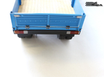 Trailer 2-axle flatbed in scale 1/14