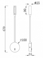 Бра Maytoni Stem C035WL-L3B3K