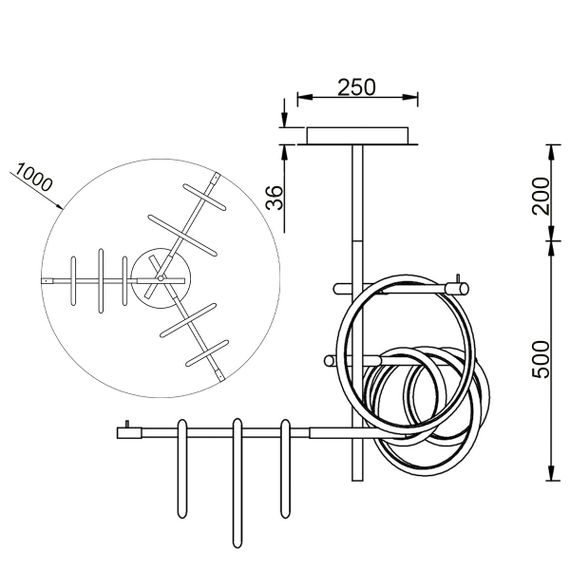 Потолочный светильник Vele Luce Bellezza VL7262L07