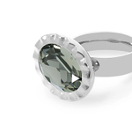 Кольцо Qudo TIVOLA UNICA big (S/P)Black diamond 54 686530