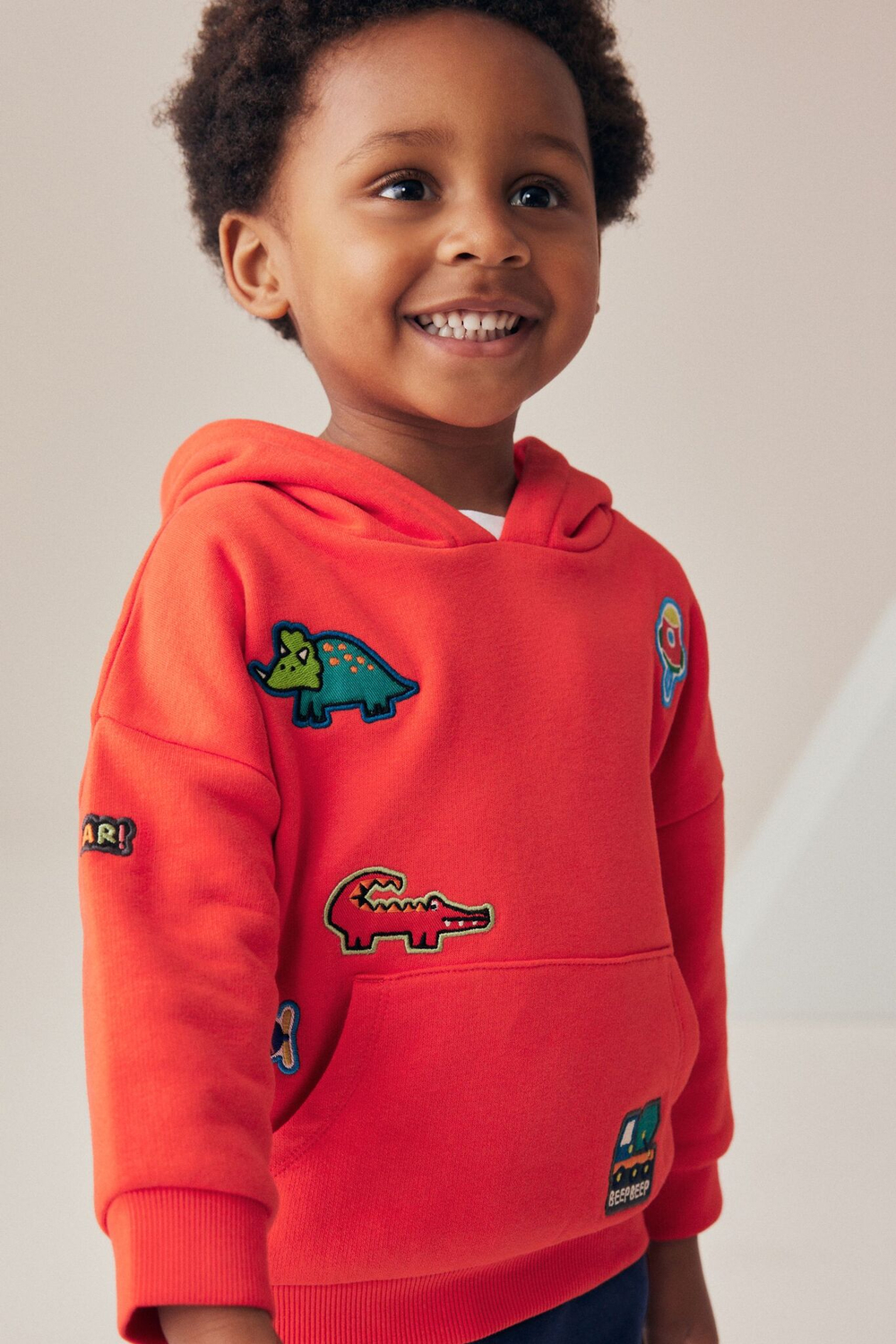 Толстовка с капюшоном и джоггеры в комплекте для мальчика Next N96-328, Красный, Темно-синий