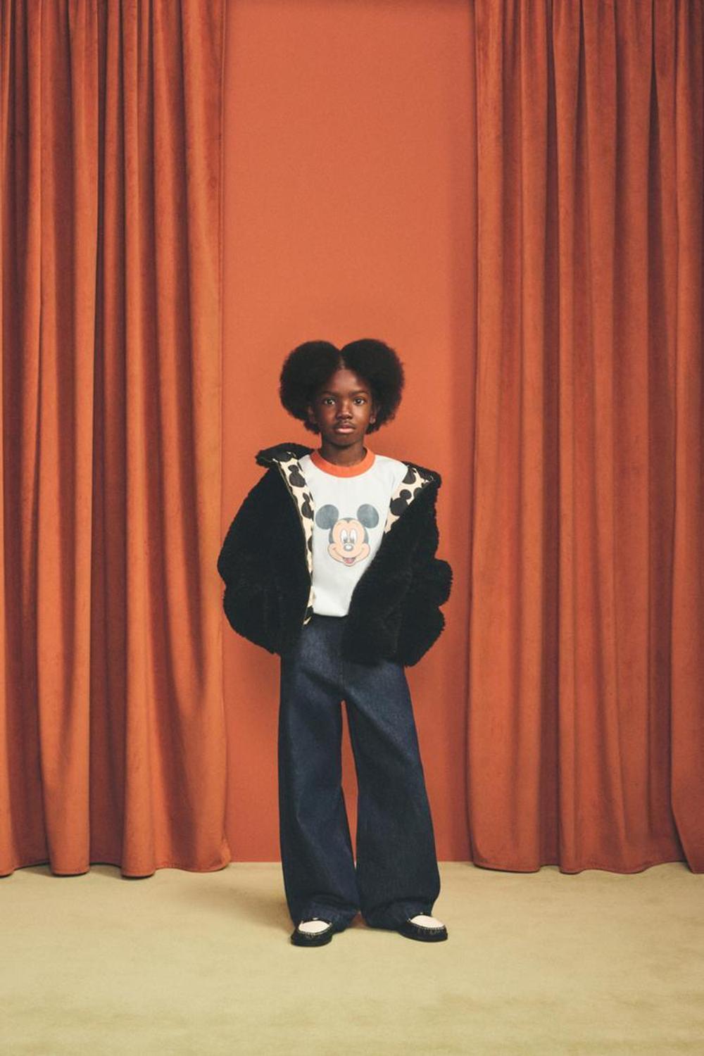 ZARA X DISNEY ФУТБОЛКА MICKEY MOUSE, ГОЛУБОЙ