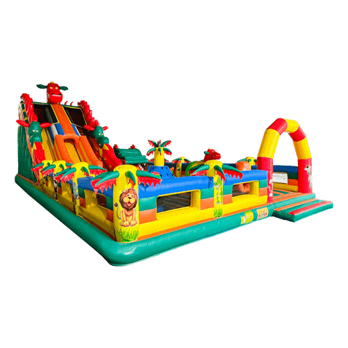 Коммерческий надувной батут "Змей Горыныч 3"  3 модуля 18*10*9 м