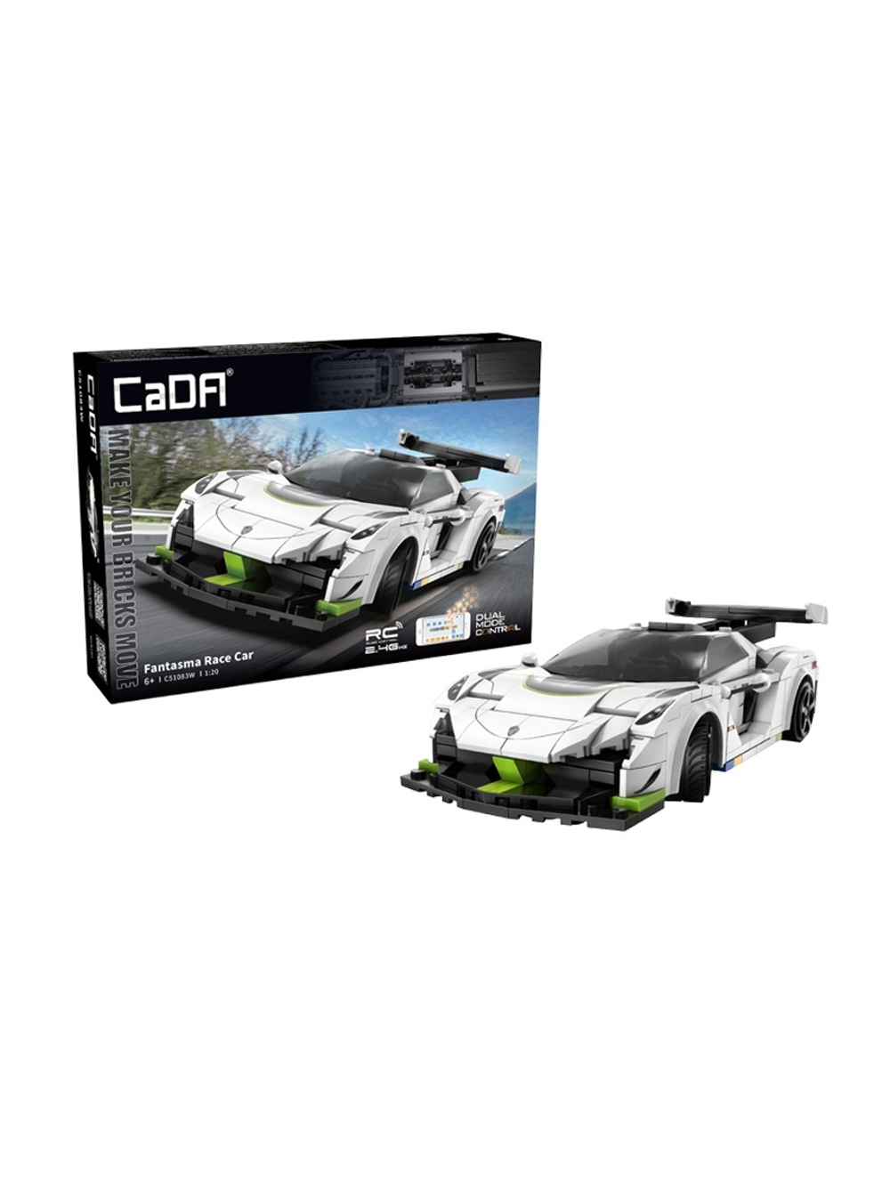Радиоуправляемый конструктор CaDA спорткар Fantasma 1/20 (322 детали)