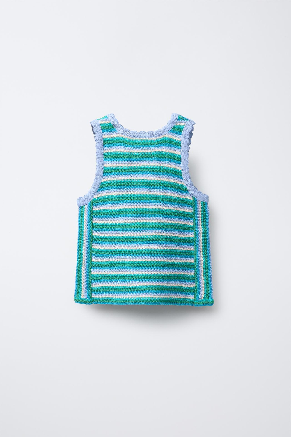 ZARA ТОП В ПОЛОСКУ, МЯГКИЙ ЗЕЛЕНЫЙ