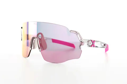 Спортивные очки с диоптриями HILX Savage (L) Shiny Crystal Grey Pink / Pink Lens