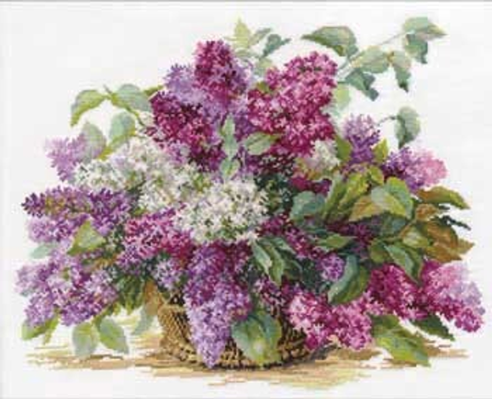 Сирень¶Размер: 41х32 см¶Кол-во цветов: 31