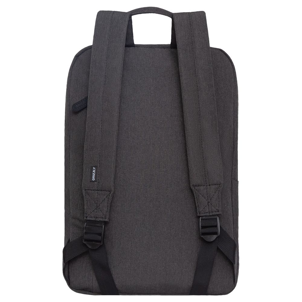 Рюкзак Grizzly, 28*42*12см, 1 отделение, 4 кармана, укрепленная спинка, черный