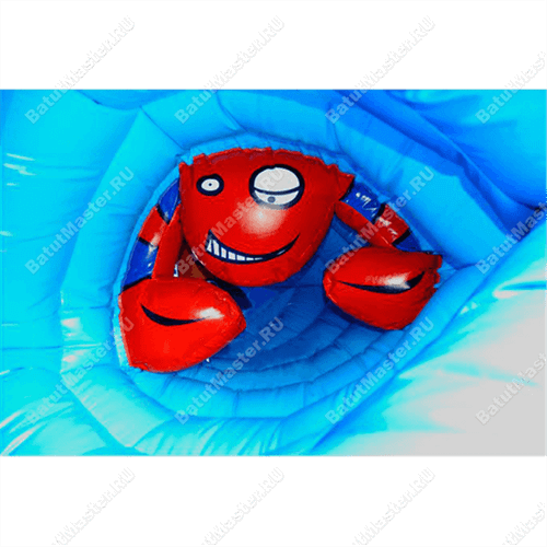 Коммерческий надувной батут "Морской жук" 8*8*3 м