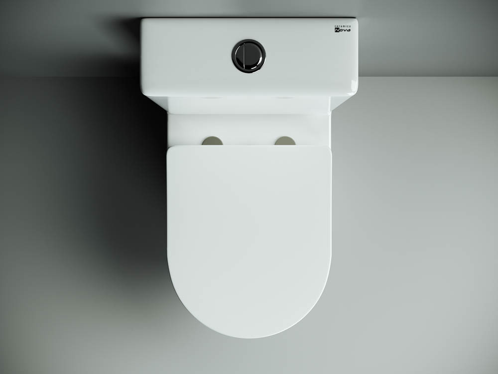 Унитаз-компакт Ceramica Nova Metropol Rimless с крышкой-сиденьем CN4001
