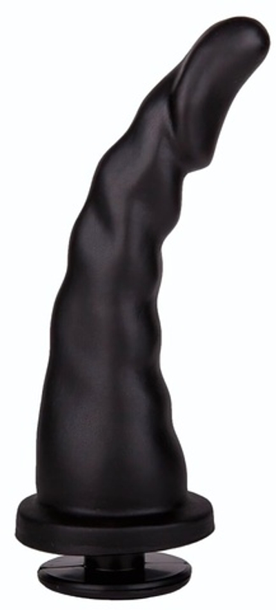 Насадка для трусиков харнесс Alien - 18 см. (Цвет: черный)