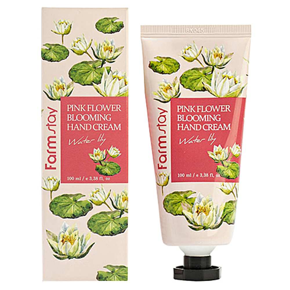 [Farm Stay] Pink Flower Blooming Hand Cream Water Lily - Крем для рук с водяной лилией, 100 мл